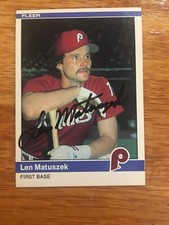 1984 Fleer #41 Len Matuszek