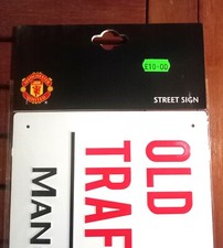 Plaque de rue de Manchester United F.C. Panneau de rue