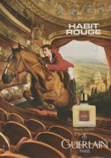 Publicité papier - advertising paper - Habit Rouge de Guerlain 