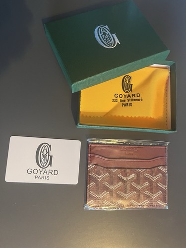 Porte carte goyard rouge vin - porte-carte,