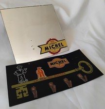 Ancien Miroir et Porte torchons  Publicitaire  engrais  MICHEL