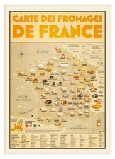 Carte des fromages de France