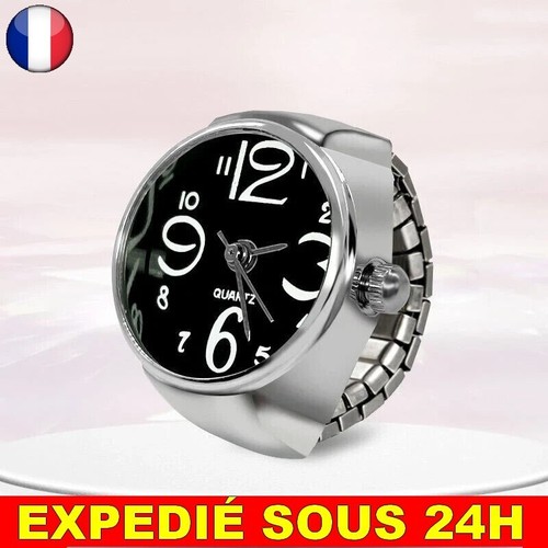 Bague montre quartz cadran - bague,