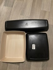 Lots de 3 saladiers GN Frida en mélamine noir naturel