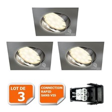 Lot de 3 spot encastrable