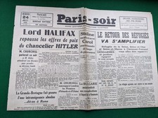 1940 WW2 Rare Histoire Ligne