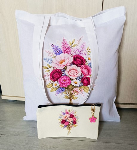 Tote bag avec trousse - avec, porte
