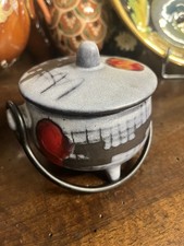 VALLAURIS Mini Chaudron d’Art (sucrier) Signé CF