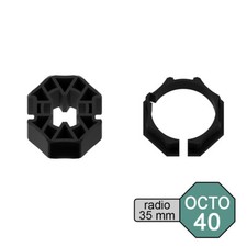 Kit adaptateur pour moteur de volet roulant radio Ø 35 mm dans tube OCTO Ø 40 mm