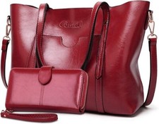 BestoU Sac a Main Femmes Cuir Bandoulieres Grand Sacs Porte Cabas et Portefeuill