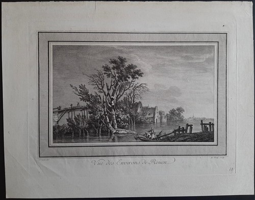 Vue des environs rouen par - environs,