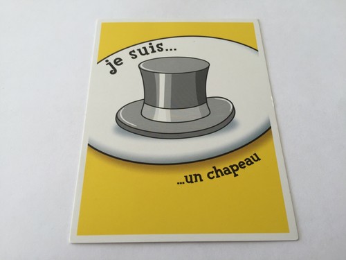 Carte suis chapeau - je,