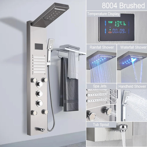 Panneau douche led avec - led,
