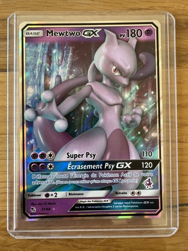 Carte pokémon mewtwo - carte, gx