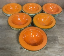 Bol à melon en céramique italienne original Ed Langbein Année 1950