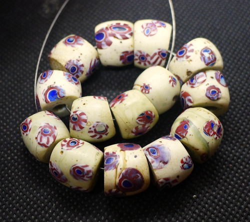Perles verre murano millefiori - verre,