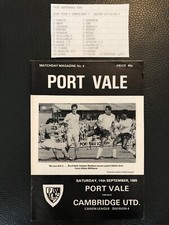 14.9.1985. Port Vale v
