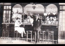 NICE (06) GRILL-BAR "TAVERNE NAMUR / CHATHAM" animé en 1933