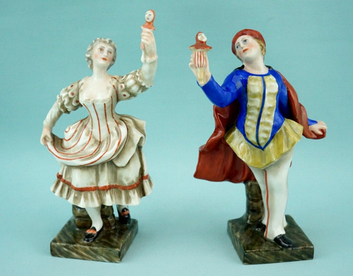 Paire masques porcelaine - en,