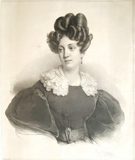 GRAVURE D' ACTRICES  " ...  LITHOGRAPHIE DE GREVEDON