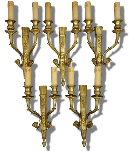 Grandes appliques tête de - grandes, appliques,