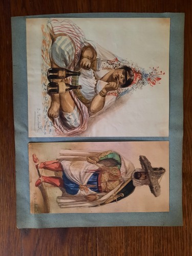 Lot aquarelle ancien - lot,
