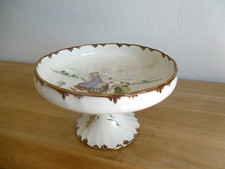 GRAND COMPOTIER FAIENCE CREIL MONTERAU XIX ème SERVICE "PARISIEN" .