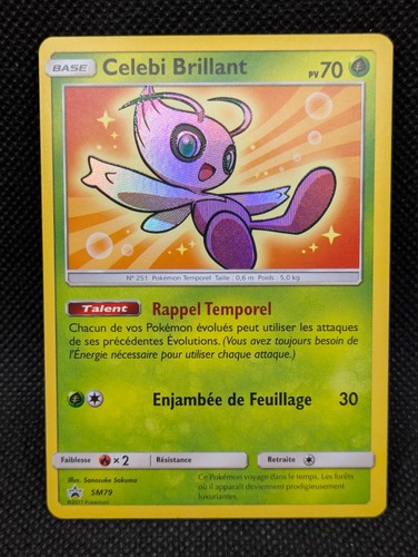 Carte pokemon celebi brillant - carte,