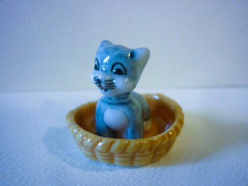 Feve petit chat gris fonce - petit,