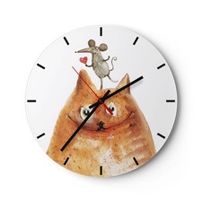 Horloge murale en verre