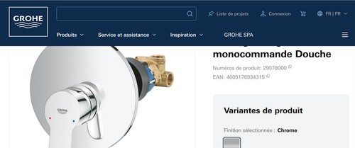 Robinet douche monotrou - robinet, de
