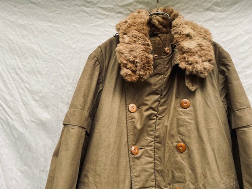 Manteau hiver ancien - d'hiver, cuir
