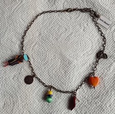 COLLIER DE CREATEUR KARIN JEANNE AVEC PENDELOQUES  DN4196