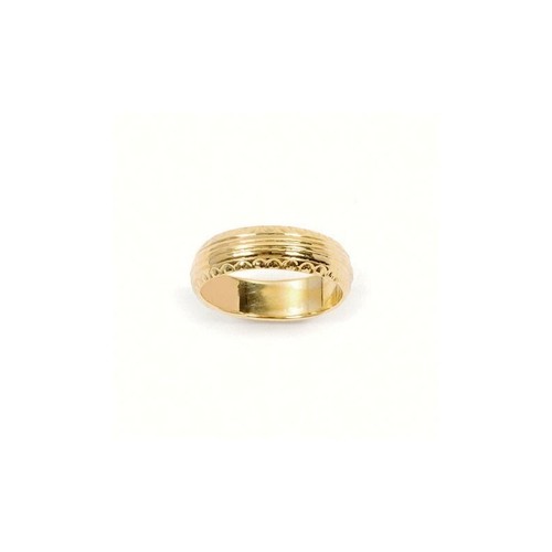 Bague anneau ciselé plaqué