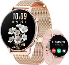 Montre Connectée Homme Femme 1.39" – Smartwatch avec Podomètre, Moniteur