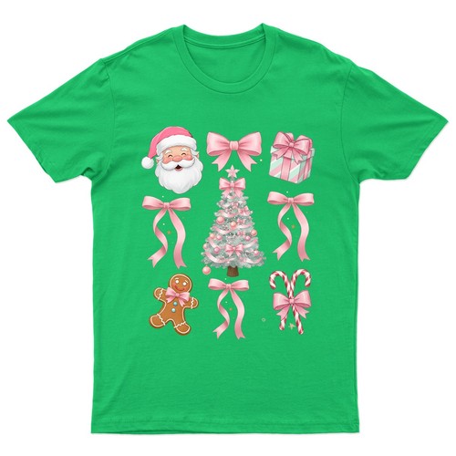 Shirt rose noël père - noël,