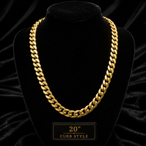 Plat homme maille gourmette - plat,