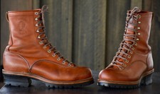 Bottines chaussures montantes homme CHIPPEWA cuir 42 