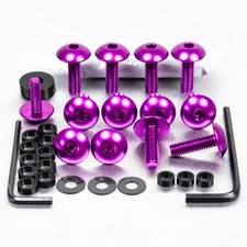 Kit visserie carenage en aluminium GSXR1000 K7-K8 Violet