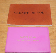vintage LOT CARNET de VOL PILOTE de planeur PILOTAGE aviation route AVION JODEL