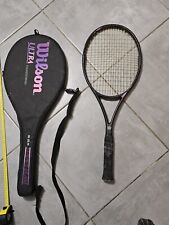 Raquette De Tennis Vintage Vers 1990 Wilson Ultra Thunderbird.  Bon État, Housse