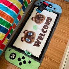 Tapis peluche forme de - peluche,