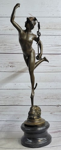 Chair flying bronze - bronze, statue