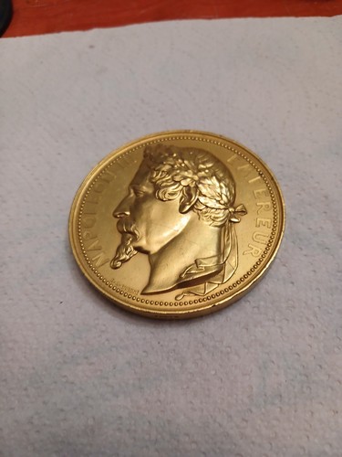 Médaille cuivre doré - médaille,
