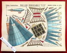 ● Ballon dirigeable militaire italien planche imagerie d'Epinal n°1379 Pellerin