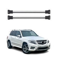 Barres de toit transversales pour Mercedes GLK X204 2008-2015 Aluminium Gris