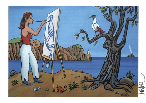 Libris fille au - fille, dessin