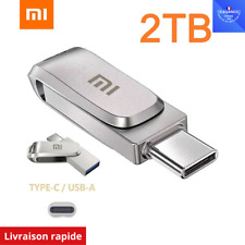 Xiaomi 2TO Clé USB 3.0 portable en métal haute vitesse, mémoire étanche 2TO