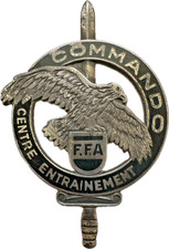 Centre Entraînement Commando, F.F.A, plat, en argent
