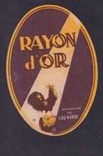 Ancienne étiquette  Alcool